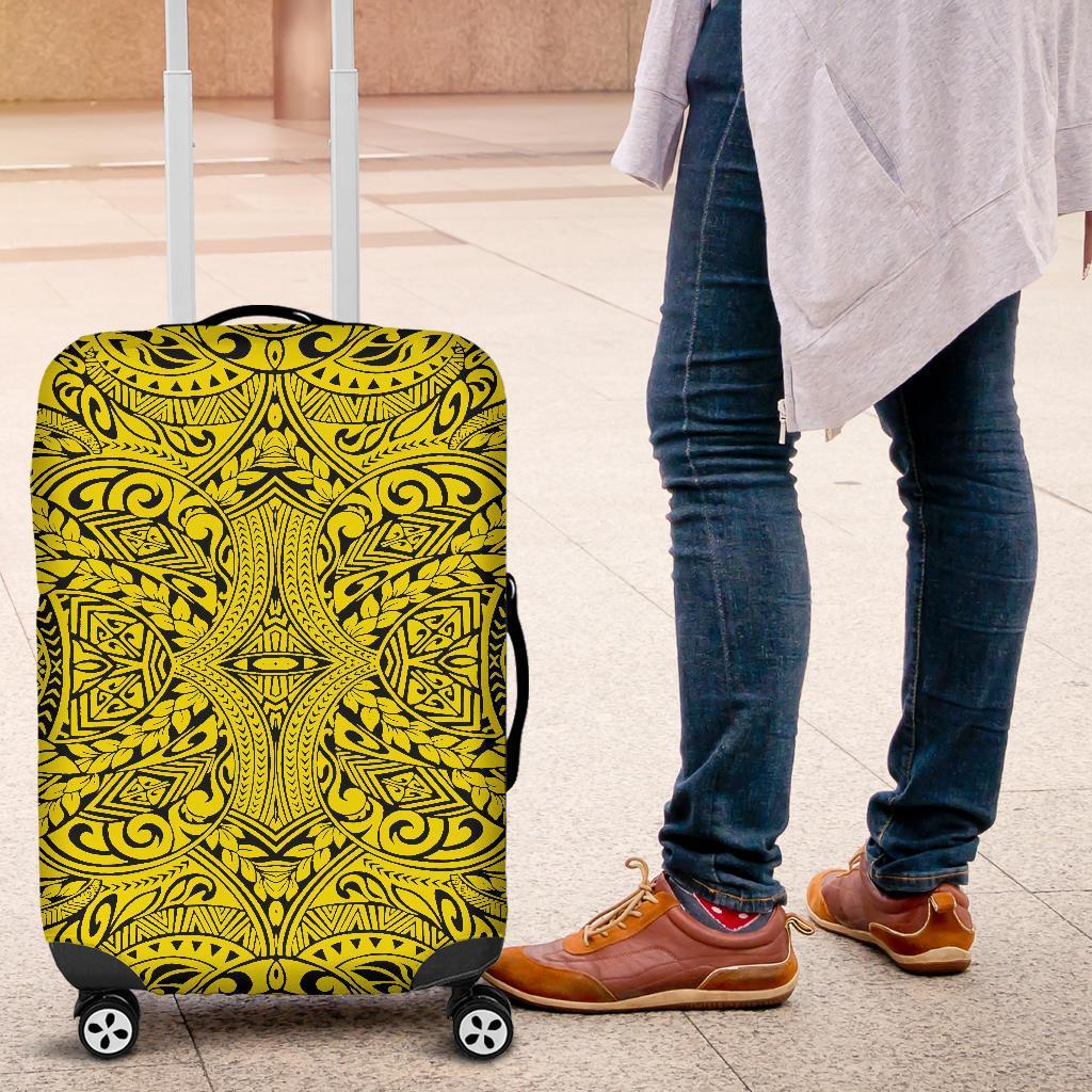 Polynesian Culture Yellow Luggage Covers - Polynesian Pride
