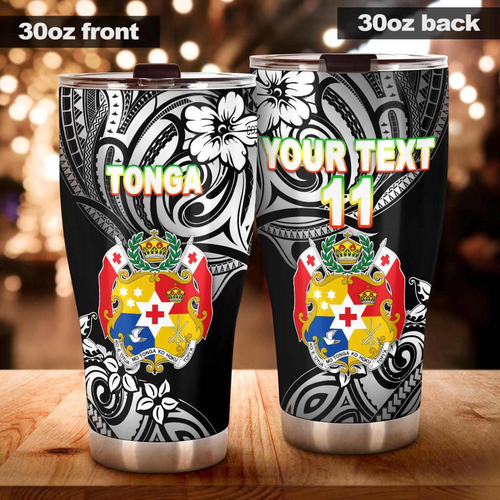 Mate Ma'a Tonga Rugby Tumbler Polynesian Unique Vibes - Black Tumbler 30oz X-Large Black - Polynesian Pride