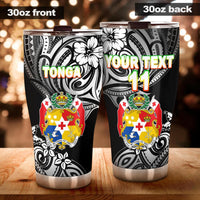Mate Ma'a Tonga Rugby Tumbler Polynesian Unique Vibes - Black Tumbler 30oz X-Large Black - Polynesian Pride
