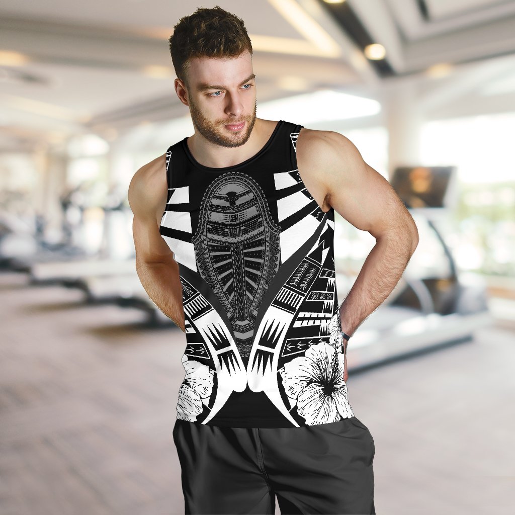 Polynesian Tattoo Men Tank Top Hibiscus K9 - Polynesian Pride