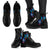 Guam Leather Boots - KingFisher Bird With Map - Polynesian Pride