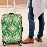 Polynesian Plumeria Mix Green Luggage Covers - Polynesian Pride