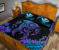 Hawaii Turtle Polynesian Hibiscus Quilt Bed Set - Boot Style - Polynesian Pride