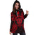 Niue Polynesian Hoodie Dress Map Red - Polynesian Pride