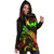 Pohnpei Polynesian Hoodie Dress - Turtle With Blooming Hibiscus Reggae - Polynesian Pride