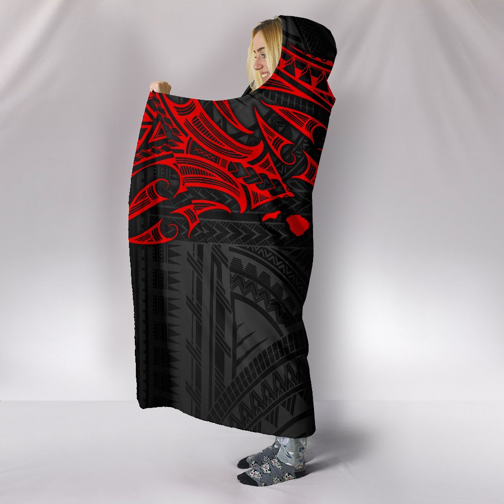 Polynesian Hawaii Hooded Blanket - Polynesian Whale Tail - Polynesian Pride