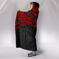 Polynesian Hawaii Hooded Blanket - Polynesian Whale Tail - Polynesian Pride