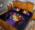 Tonga Polynesian Quilt Bed Set Hibiscus Purple - Polynesian Pride