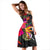 Kosrae Midi Dress - Hibiscus Micronesian Pattern - Polynesian Pride