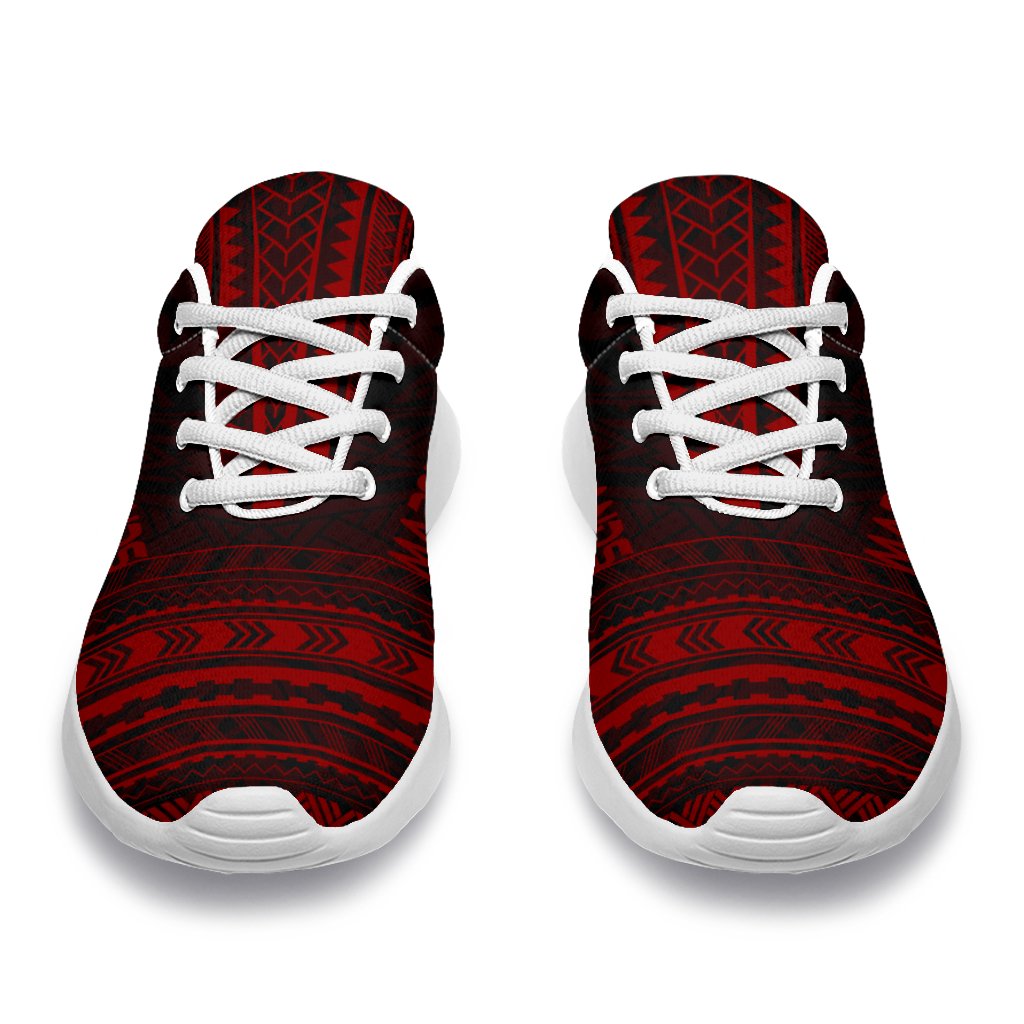 Marquesas Islands Sporty Sneakers - Polynesian Chief Red Version - Polynesian Pride