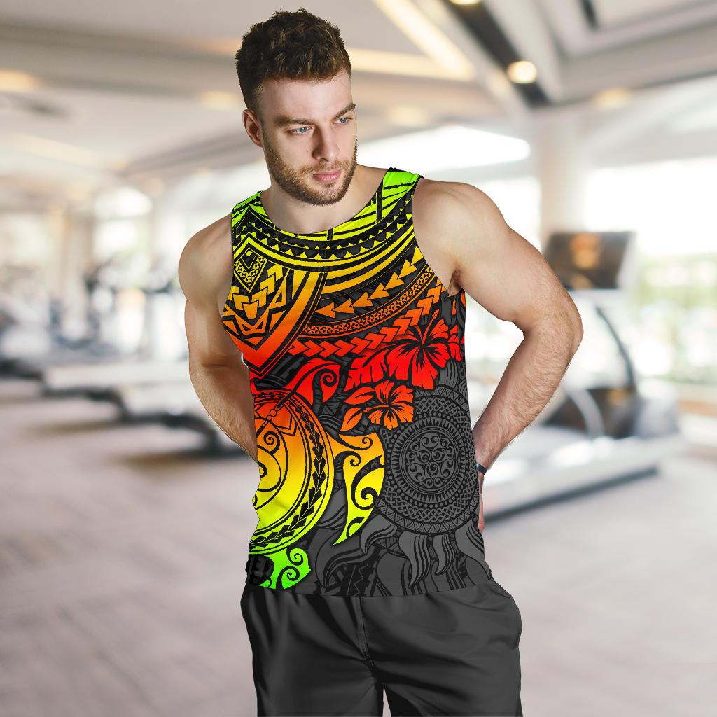 Polynesian Men's Tank Top - Polynesian Reggae Turtle - Polynesian Pride