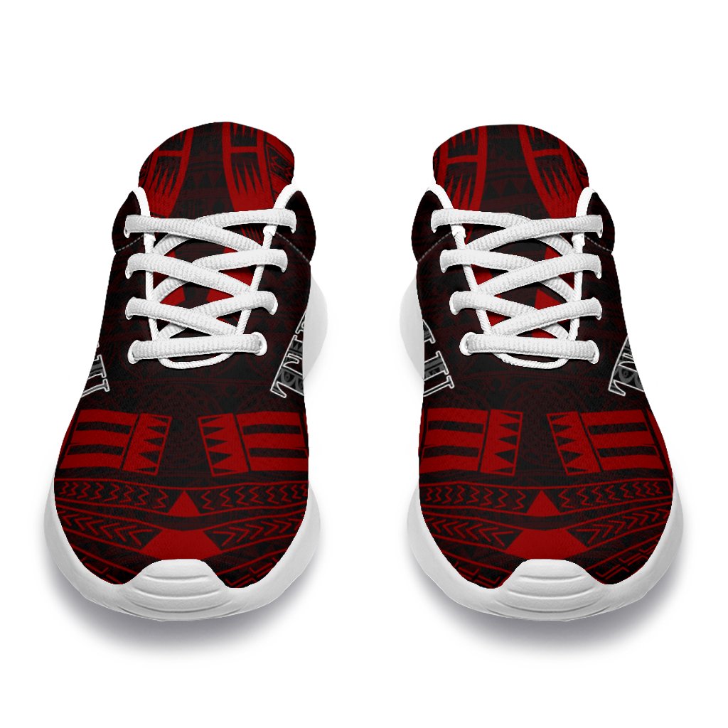 Tuvalu Sport Sneakers - Polynesian Tattoo Red - Polynesian Pride