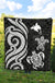 Papua New Guinea Premium Quilt - White Tentacle Turtle - Polynesian Pride