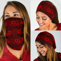 Hawaii Hibiscus Pattern Bandana Red - Polynesian Pride
