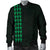 Hawaii Kakau Polynesian Anchor Map Men's Bomber Jacket - Green - Polynesian Pride