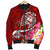 Guam Men's Bomber Jacket - Turtle Plumeria (Red) - Polynesian Pride