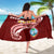 Guam Sarong - Guam Seal Polynesian Patterns Plumeria (Red) - Polynesian Pride