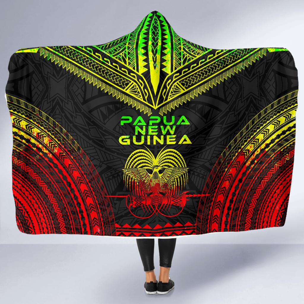 Papua New Guinea Polynesian Chief Hooded Blanket - Reggae Version - Polynesian Pride
