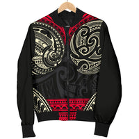 Maori Bomber Jacket - Polynesian Patterns Style - Men - Polynesian Pride