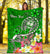 Guam Custom Personalised Premuim Blanket - Turtle Plumeria (Green) - Polynesian Pride