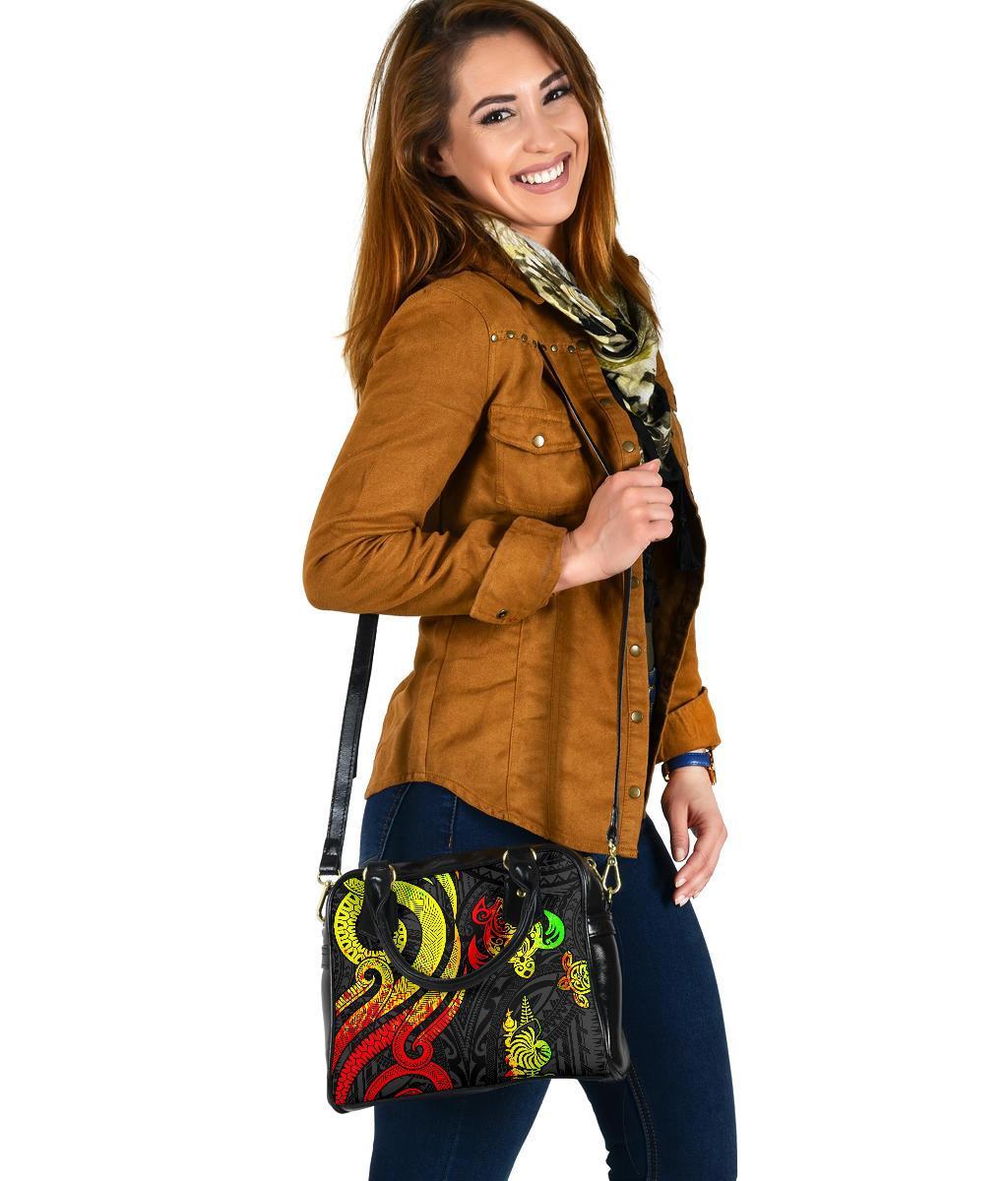 New Caledonia Shoulder Handbag - Reggae Tentacle Turtle - Polynesian Pride