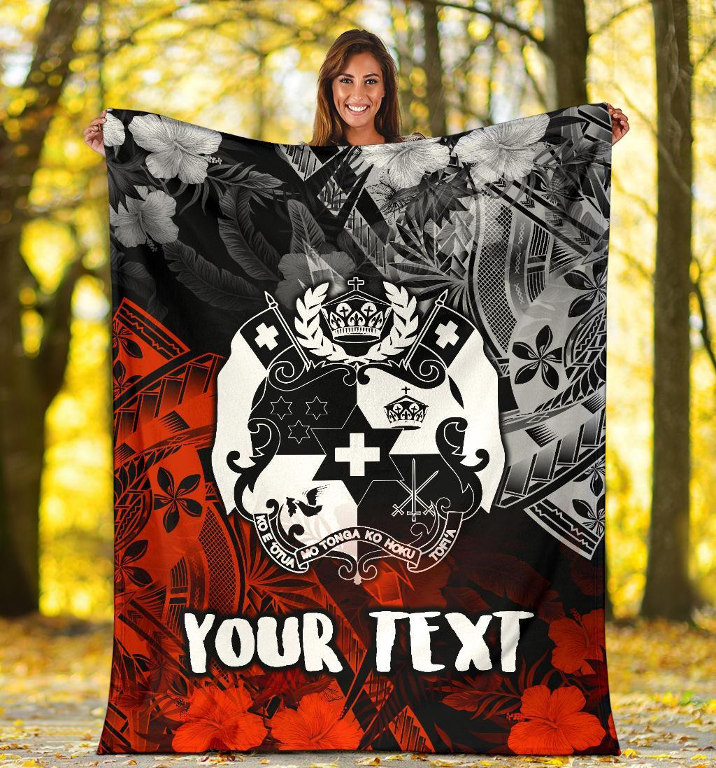 Tonga Polynesian Personalised Premium Blanket - Vintage Polynesian Style - Polynesian Pride