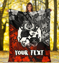 Tonga Polynesian Personalised Premium Blanket - Vintage Polynesian Style - Polynesian Pride