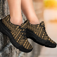 Polynesian Nation Gold Chunky Sneakers - Polynesian Pride