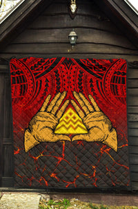 Hawaii Quilt - Premium Quilt - Protect Mauna Kea - Polynesian Pride