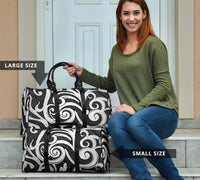 Polynesian Maori Ethnic Ornament Gray Hawaii Travel Bag - Polynesian Pride