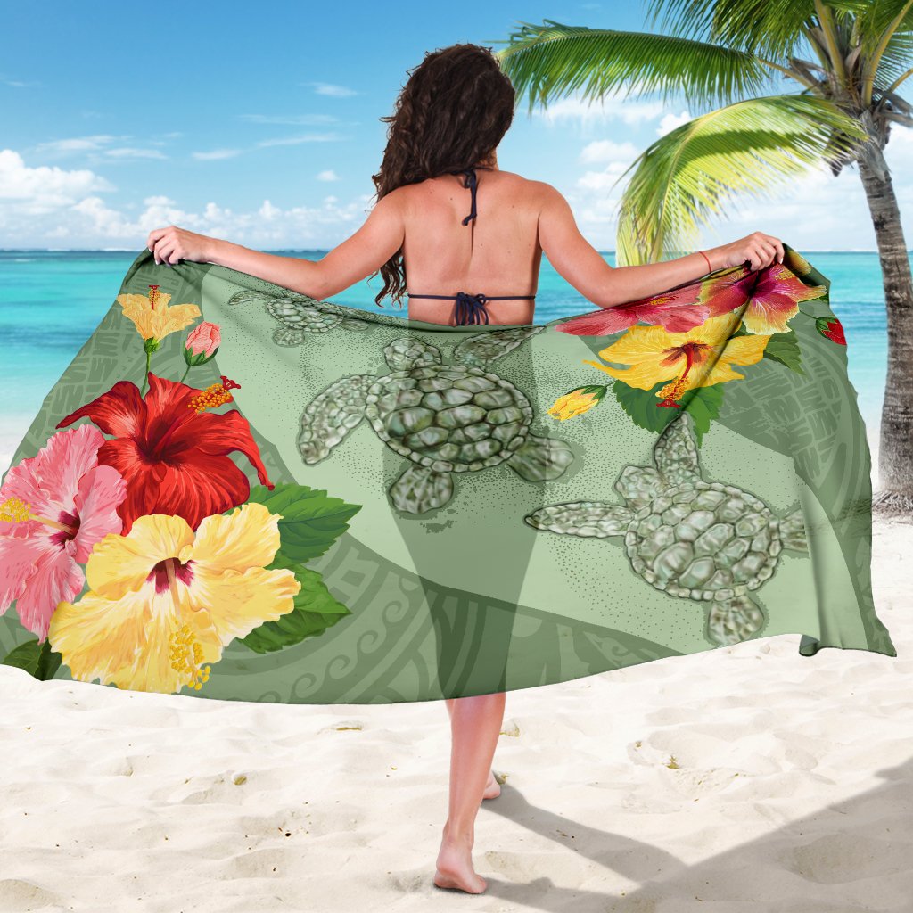 Hawaii Turtle Hibiscus Sarong - Tink Style - Polynesian Pride