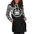 Samoa Women Hoodie Dress - Samoa Coat Of Arms Polynesian Black Color - Polynesian Pride