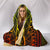 Polynesian Tahiti Hooded Blanket - Reggae Vintage Polynesian Patterns - Polynesian Pride