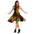 Tonga Polynesian Midi Dress - Reggae Plumeria Women REGGAE - Polynesian Pride