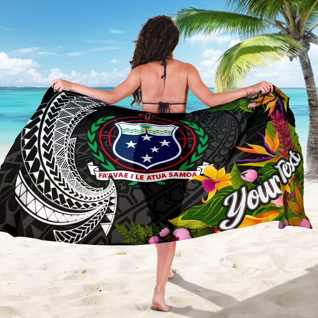 Samoa Sarong - Custom Personalised Seal Spiral Polynesian Patterns - Polynesian Pride