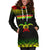 Turtle Custom Personalised Women's Hoodie Dress - Polynesian Reggae Fog - Polynesian Pride