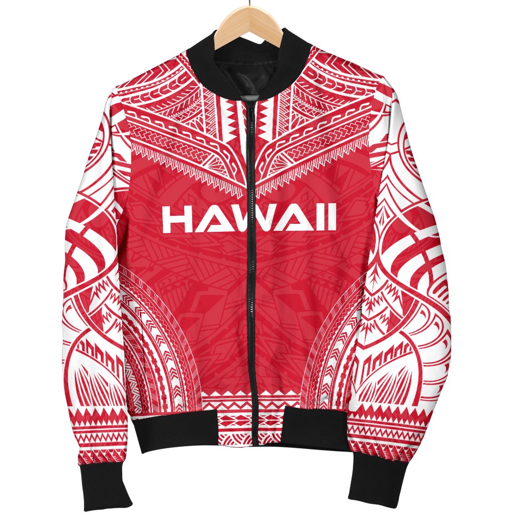 Hawaii Flag Polynesian Chief Men's Bomber Jacket - Polynesian Pride