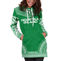 Norfolk Island Women's Hoodie Dress - Polynesian Flag Chief - Polynesian Pride