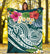 American Samoa Polynesian Premium Blanket - Summer Plumeria - Polynesian Pride