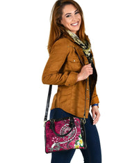Samoa Shoulder Handbag - Turtle Plumeria (Pink) - Polynesian Pride