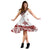 Plumeria Flowers Polynesian Women's Dress - Red White Color Women White - Polynesian Pride