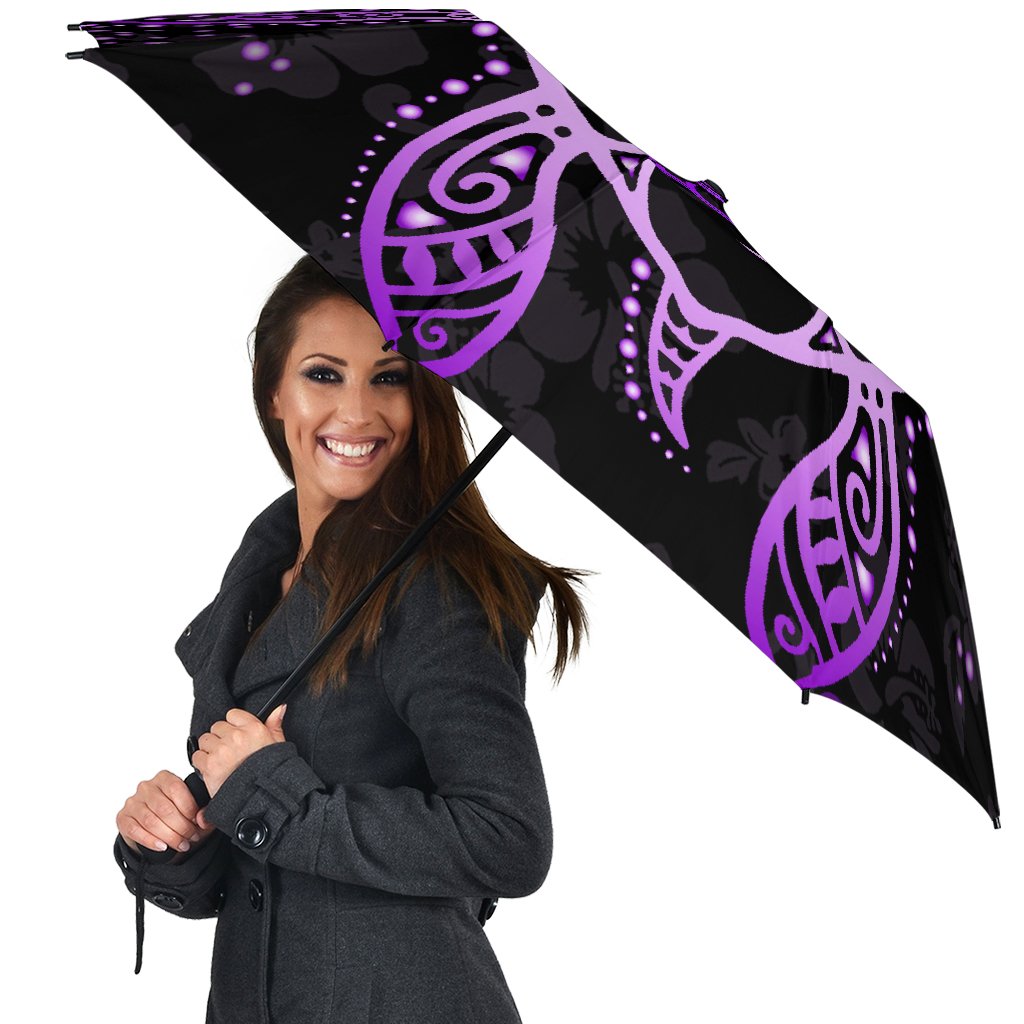 Turtle Hibiscus Violet Umbrella - Polynesian Pride