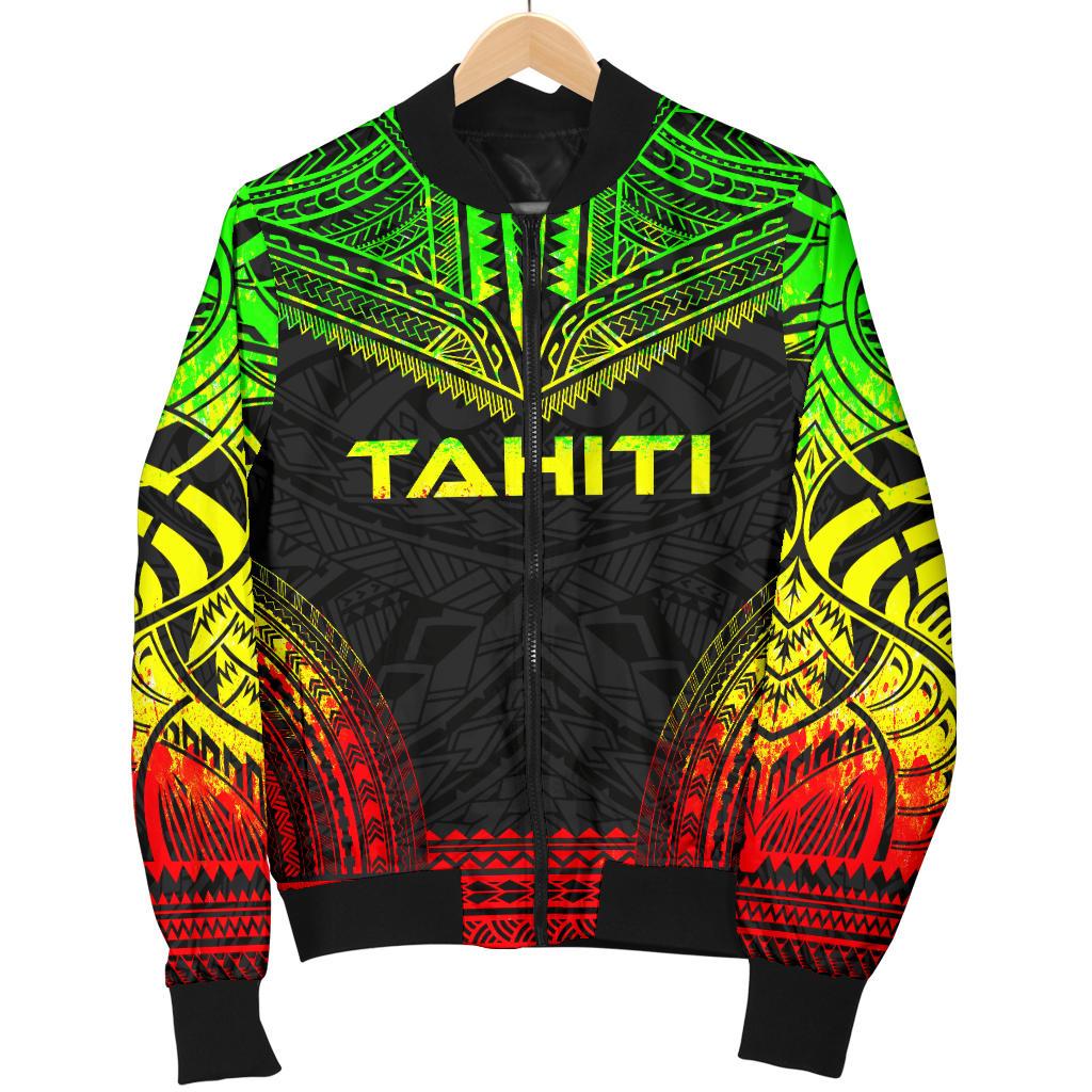Tahiti Polynesian Chief Women'S Bomber Jacket - Reggae Version - Polynesian Pride