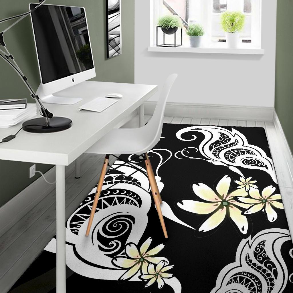 Plumeria Butterfly Area Rug AH - Polynesian Pride