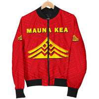 Hawaii Mauna Kea Polynesian Women's Bomber Jacket - Polynesian Pride