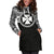 Wallis and Futuna Women Hoodie Dress - Wallis and Futuna Coat Of Arms Polynesian Black Color - Polynesian Pride