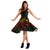 Kosrae Polynesian Midi Dress - Turtle Hibiscus Reggae - Polynesian Pride