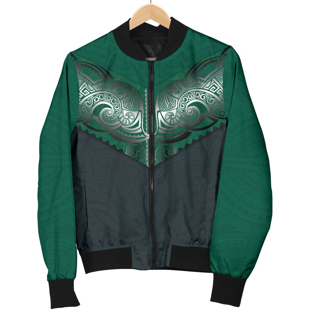 Koru Polynesian Tattoo Women Bomber Jacket - Polynesian Pride