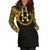 Gambier Islands Women Hoodie Dress - Gambier Islands Coat Of Arms Polynesian Gold Black - Polynesian Pride