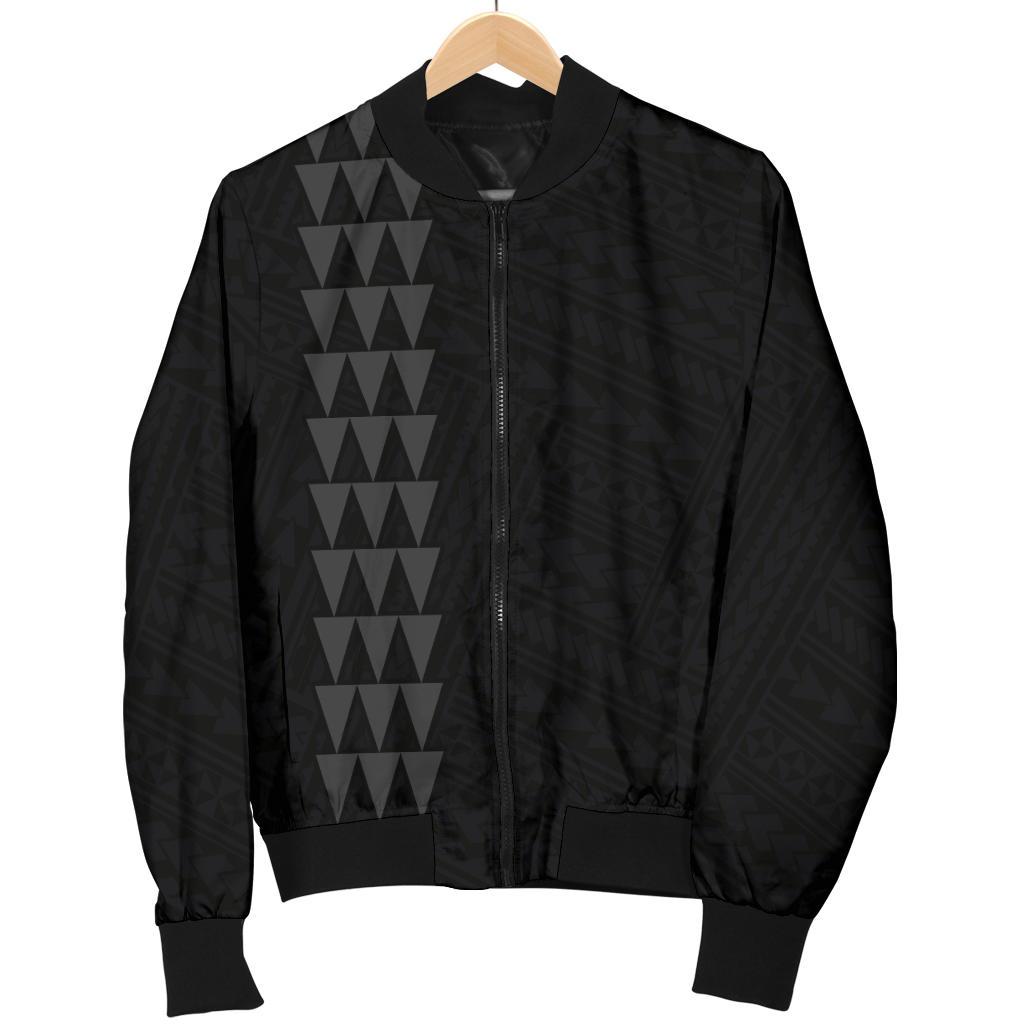 Hawaii Kakau Polynesian Anchor Personalized Men's Bomber Jacket - Grey - Polynesian Pride